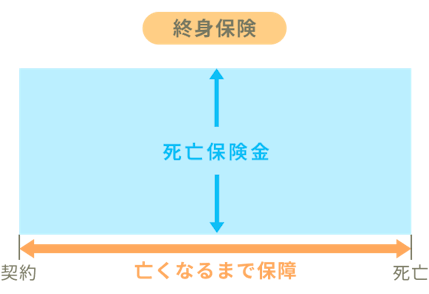 終身保険の仕組みのイメージ